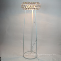 Popular design modern crystal led floor standing lamp for living room